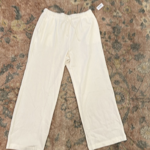 New old navy Extra High-Waisted so comfy wide leg sweatpants sea salt large L - Picture 4 of 7